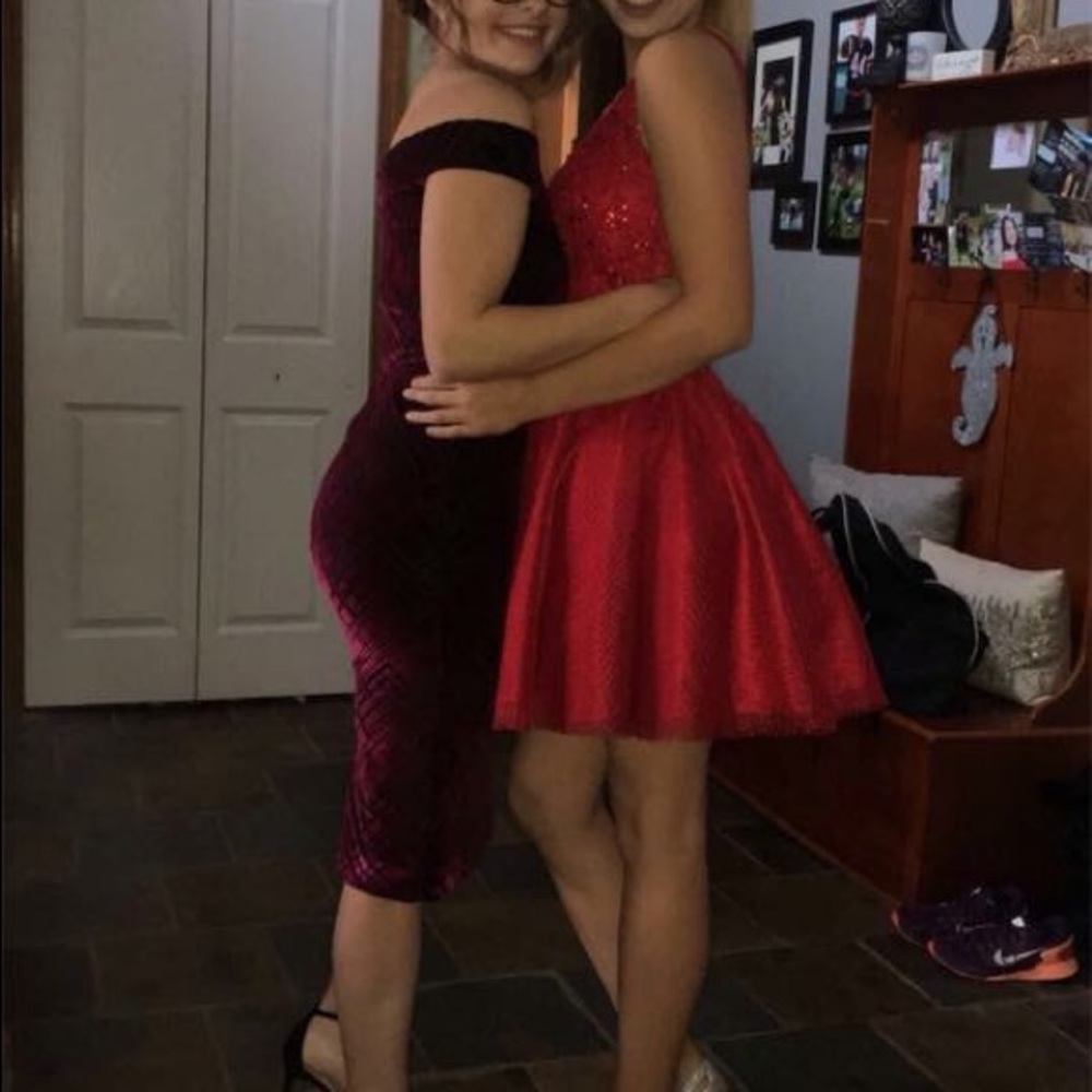 Red Homecoming Dress - Picture 3 of 3